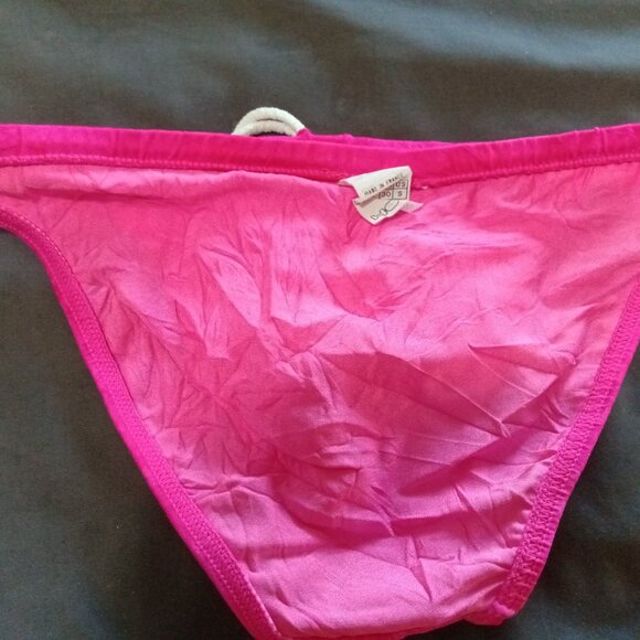 NWOT VINTAGE PINK HOM SWIM BRIEF, Size 30" / "S", 1" Sides - Picture 6 of 7